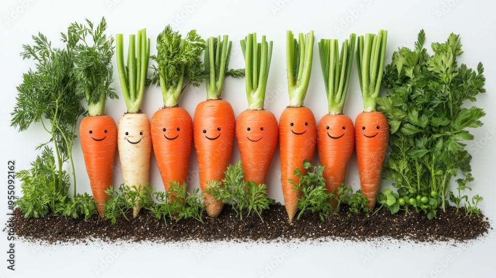 Carrots with Faces