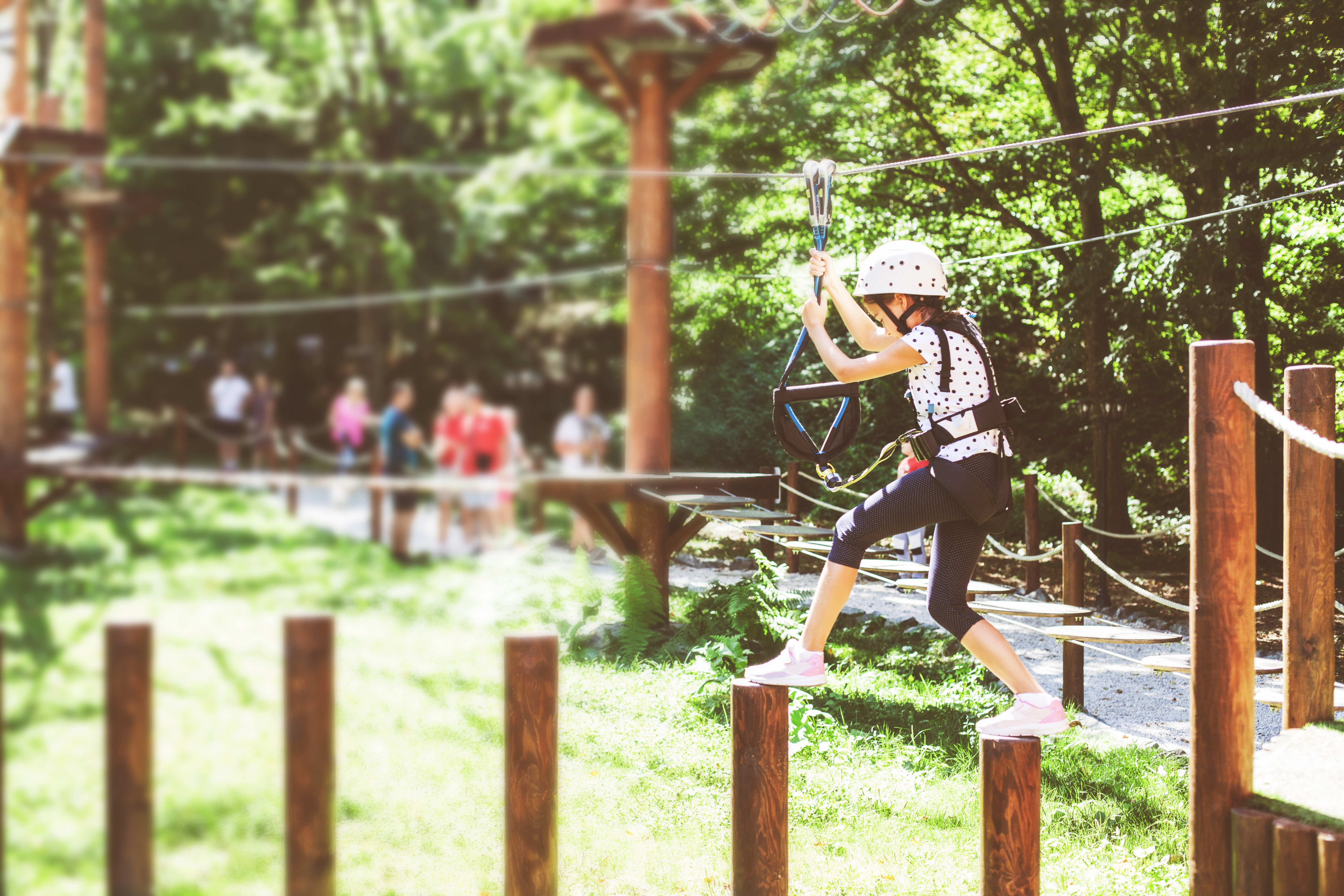 Picture of Kid on High Ropes Course