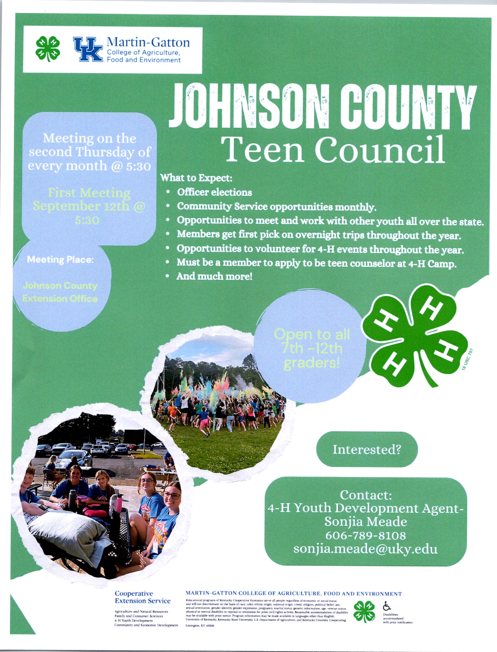 JOHNSON COUNTY TEEN COUNCIL