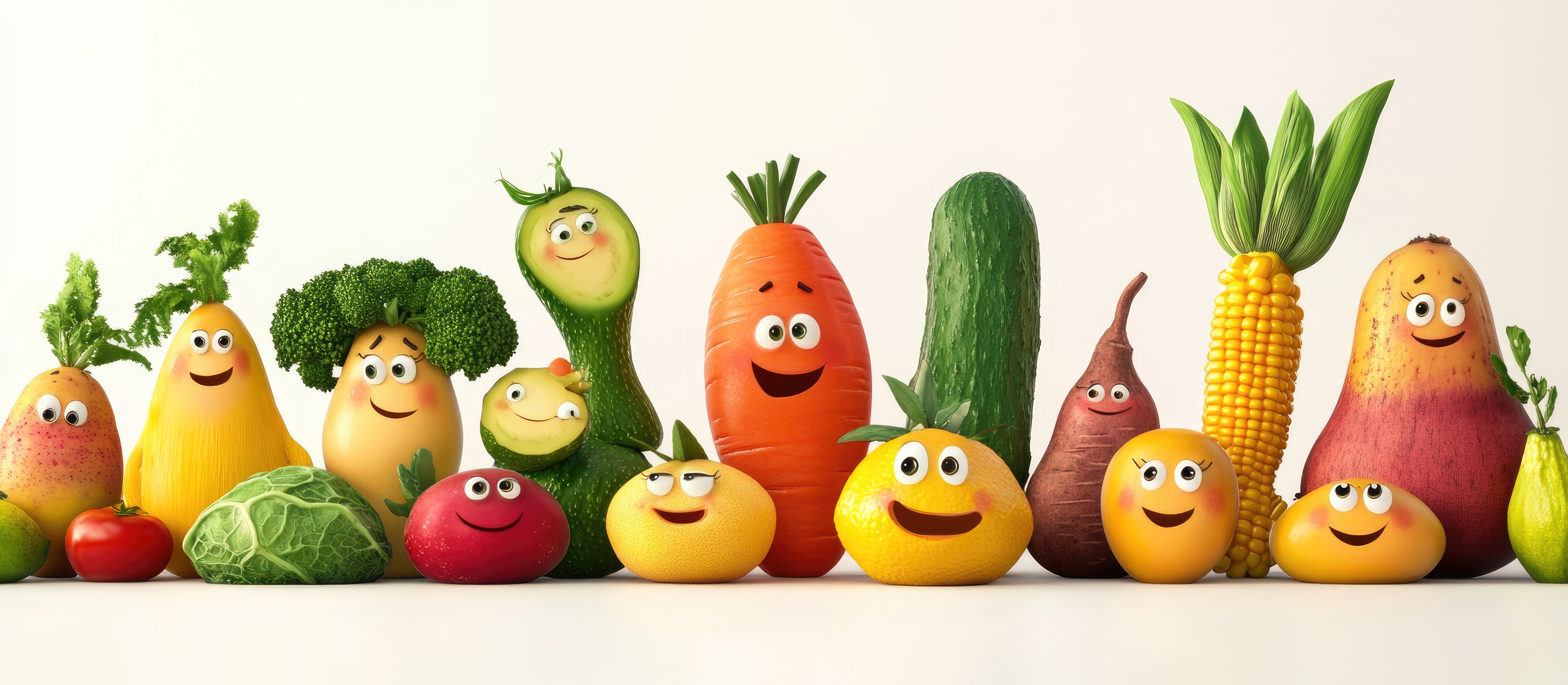 Picture of Cartoon Vegetables