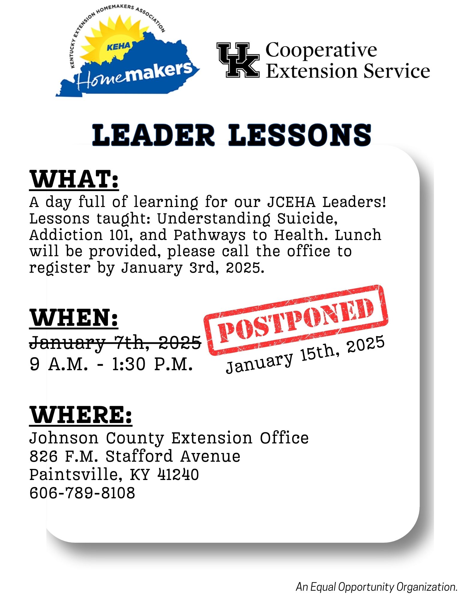 Leader Lessons Flyer