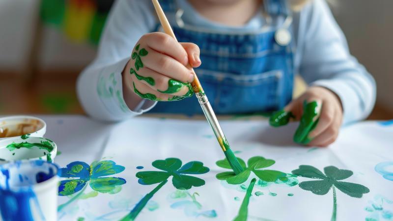 Picture of a Child painting
