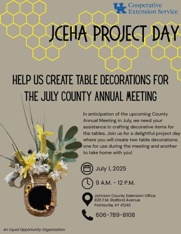JCEHA PROJECT DAY FLYER